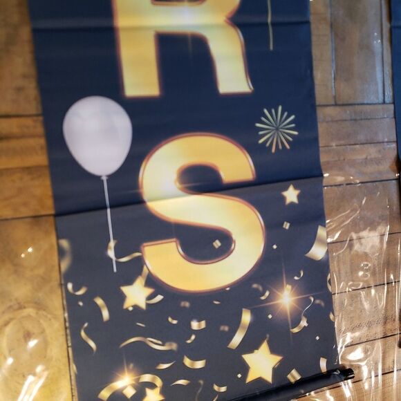 Birthday Anniversary Reusable Scroll Banner - Picture 5 of 6